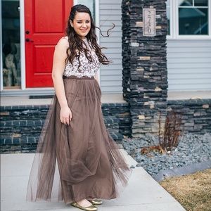 BHLDN Bridemaid prom dress + topper